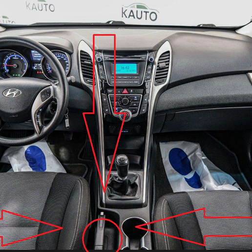 Aftermarket Hyundai i30 GD Interior Hand Brake Cover K0HGD80001