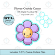 Etsy-Listing-Template-STL.png Flower Cookie Cutter | STL File