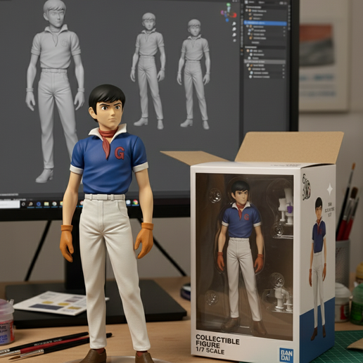 🧣 Speed Racer: Retro Casual Style and Classic Red Scarf・ STL File for ...