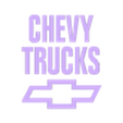 Chevy Truck insert.stl Placa / letreiro Chevy Trucks