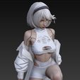 2b5.jpg NieR Automata Diorama: 2B Casual streetwear & A2 Wasteland Avenger