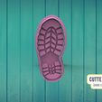CUTTERDESIGN 2 KE CUTER WAKER Military Shoe Footprint Cookie Cutter Boot Print