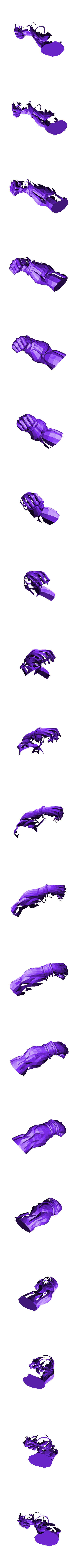 brazo_izq.stl Balle de dragon - Gohan ssj2