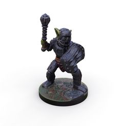 3d-model-armored-goblin-miniature-front.jpg Armored Goblin 28mm Miniature