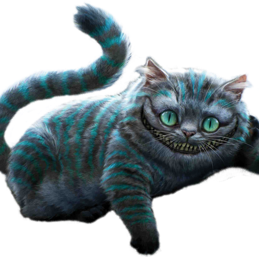 Night Light Lithophane for the  Cheshire Cat 3D model