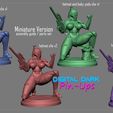 mandalorian-miniature-sfw-helmet-solo-and-with-grogru.jpg Archivo 3D Chica mandaloriana con bebé Yoda con versión NSFW y versión miniaturas COMBO PACK・Plan imprimible en 3D para descargar