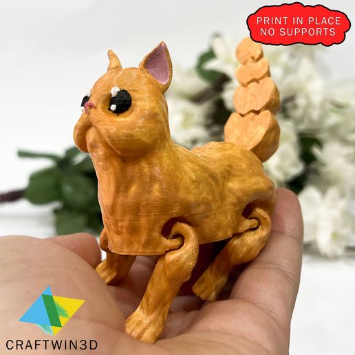 4.jpg Articulated Cat 3D