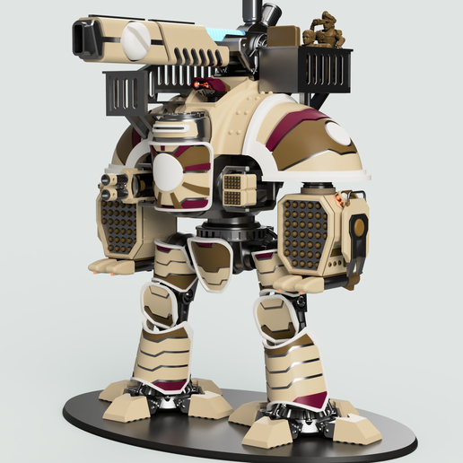 Artillery knight for humans that deserted to the space communists - 3D model önizlemesi