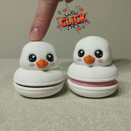 Macaron Duck Fidget Clicker - AMS/CFS Compatible