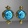 a.png Fontaine Vision Set -- Pneuma and Ousia -- Genshin Impact -- 2 Vision Frame and 7 Vision Stone