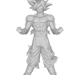 goku.png Archivo STL Ultra Instinto Goku・Objeto imprimible en 3D para descargar