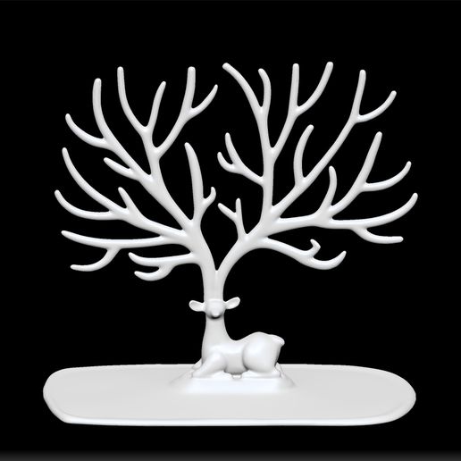 STL file Deer Earring Tree Display Stands Tree - Design Desktop ...