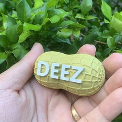 deez-nut-chup.jpg Deez Nuts Christmas Ornament 3D Model Print resin
