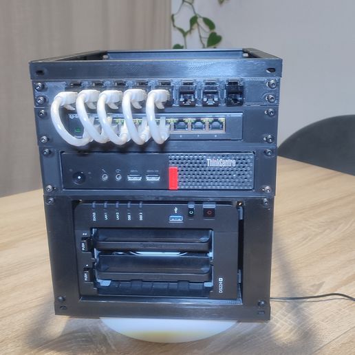 💻 Mini server rack・Archivo STL para Impresión 3D・Cults