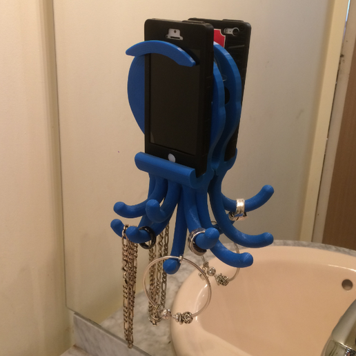 Popi the Octopus, phone and jewelry holder