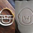 gorilon.jpg Gorilla, cookie cutter monkey - animal face