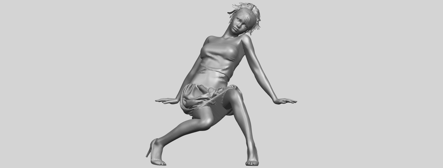 19_TDA0661_Naked_Girl_G09A01.png Download free file Naked Girl G09 • Design to 3D print, GeorgesNikkei