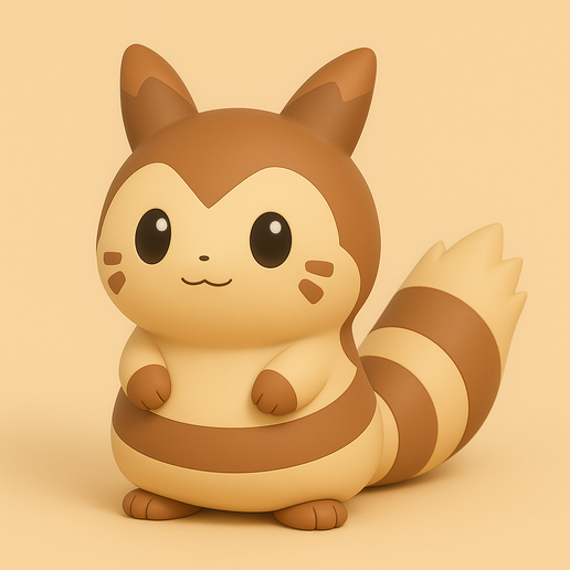 🐉 Furret pokemon 2ª geração・Arquivo STL para Impressão 3D・Cults