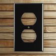 4.jpg Standard Single-Gang US Wall Plate STL | 3D Printable Outlet Cover Plate | Fits Standard US Electrical Boxes