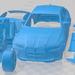 BMW-M3-Competition-G80-2021-Partes-1.jpg 3D file BMW M3 Competition G80 2021 Printable Car・Model to download and 3D print