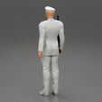 Girl-0005.jpg 3D file Naval reserve officer standing holding gun・3D printer model to download