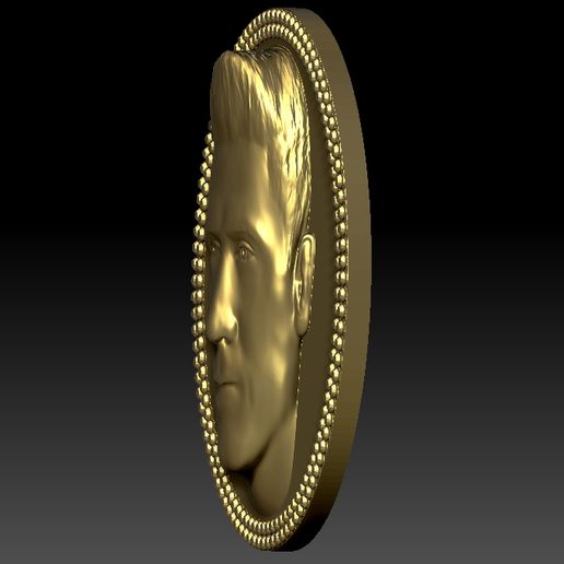 9.jpg Download OBJ file Robert Lewandowski medallion pendant 3D printing ready stl obj • 3D printable model, PrintedReality