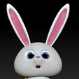 SNOWBALL-FRENTE.png Conejo Snowball de mascotas/ Rabbit Snowball pets