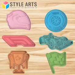 F1.png Formula 1 Cookie Cutters - Cookies