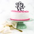 DSC07948.jpg Cake topper - Love