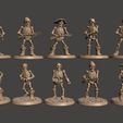 SkellPirate01.JPG 28mm Undead Skeleton Pirate Miniature