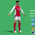 Havertz_2025_2.jpg 3D Rigged Кай Хавертц Арсенал 2025