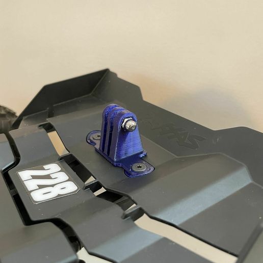 LongMountM5NutDomedCap.jpg Traxxas Sledge GoPro mount V2 (Higher with nut insert)