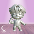 jung-kook1.png Jungkook BTS Chibi Cartoon 3D Print STL | Jeon Jungkook K-Pop Figure