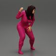 Girl-0002.jpg Beautiful Strong Assertive Woman Fantasy Style 3D Print Model