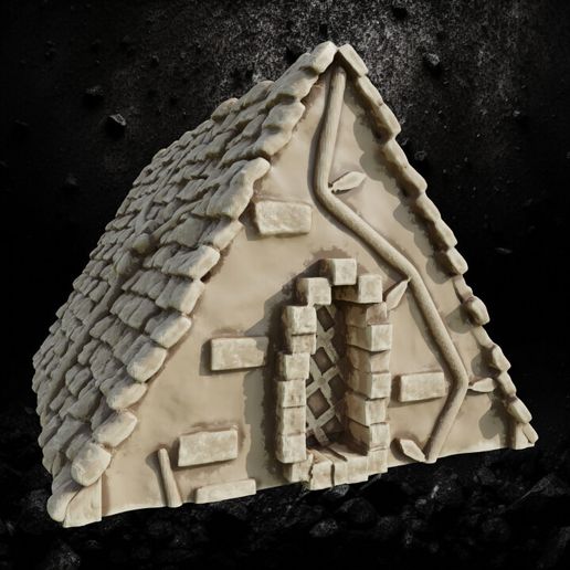 Medieval Stone house 2 3D model