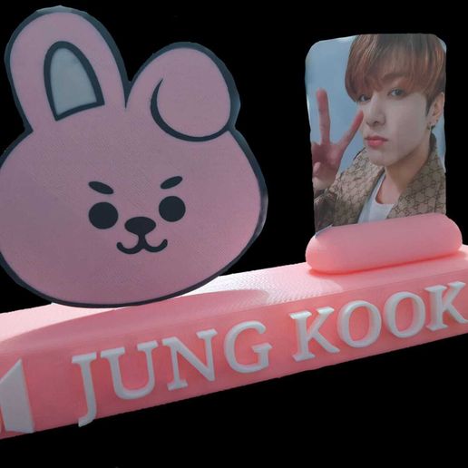 🎨 Porta-fotocartões BTS-Jung Kook-Cooky-BT21・Arquivo 3MF para