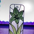 IMG_0300.jpg Stained Glass Lily - Hueforge Bookmark