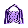 MONO-1-v3.stl Emoji Monkey Cookie Cutter