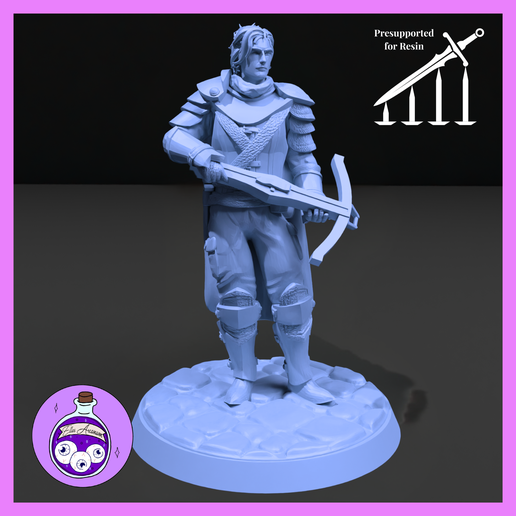 Human Man Mercenary Fighter - 3D model önizlemesi