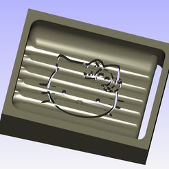 Capture.JPG STL file porte savon hello kitty・3D printing design to download