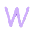 W.stl Weather-vane letters