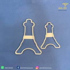 1.png STL file Eiffel Tower cookie cutter・3D printing idea to download