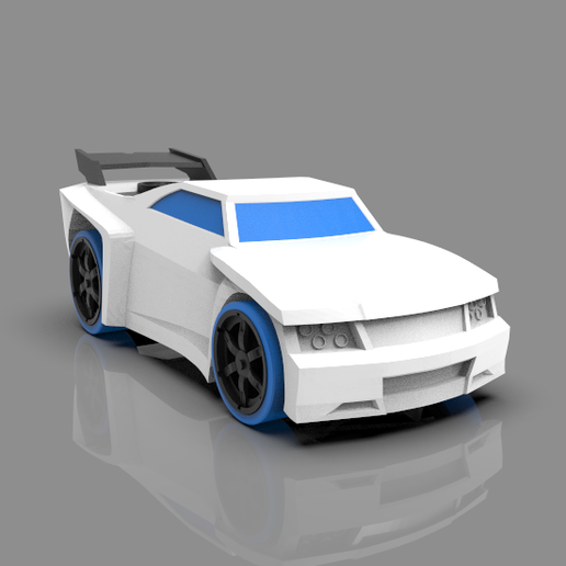 hot wheels -- accele racer -- BassLine-- 20cm 3D model