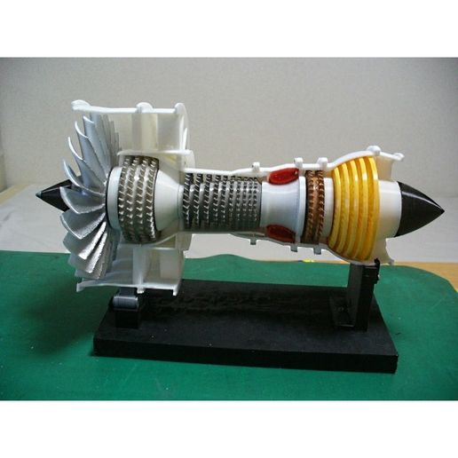 Jet Engine, 2-Spool, Current 3D model