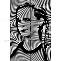 complete-image.png Fichier STL ART MURAL - EMMA WATSON 2・Design pour impression 3D à télécharger