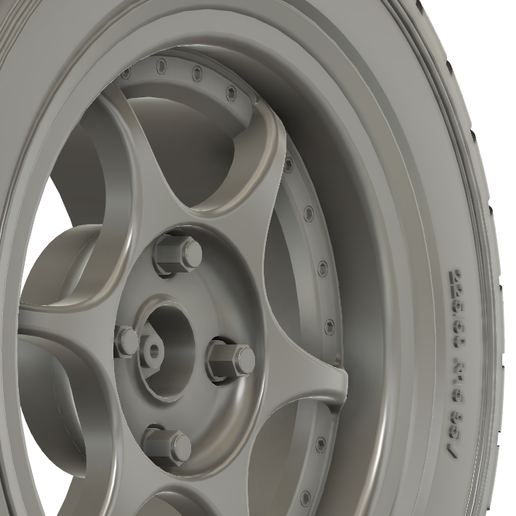 🚗 1/24 15x7 Advan ARS RR wheels・ 3D File for 3D printing・Cults