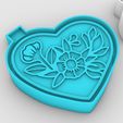 heart-flowers_2.jpg heart flowers - freshie mold - STL for silicone mold