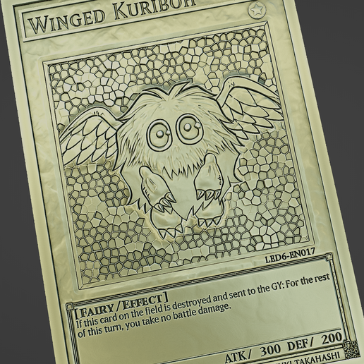 winged kuriboh - yugiohFree STL File for Cults