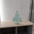 HighQuality2.png 3D We Wish You A Merry Christmas Tree Decor with 3D Stl Files & Christmas Gift, 3D Printing, Christmas Decor, 3D Printed Decor, Home Decor