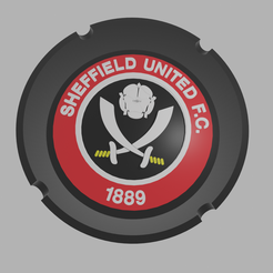 sheffield.png STL-Datei Sheffield United Aschenbecher herunterladen • Design zum 3D-Drucken, amadorcin
